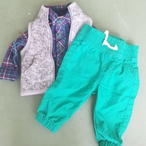 ❌SOLD❌Cat & Jack NB Vest Set